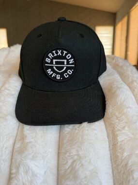 Brixton Dark Gray Patch Baseball Hat